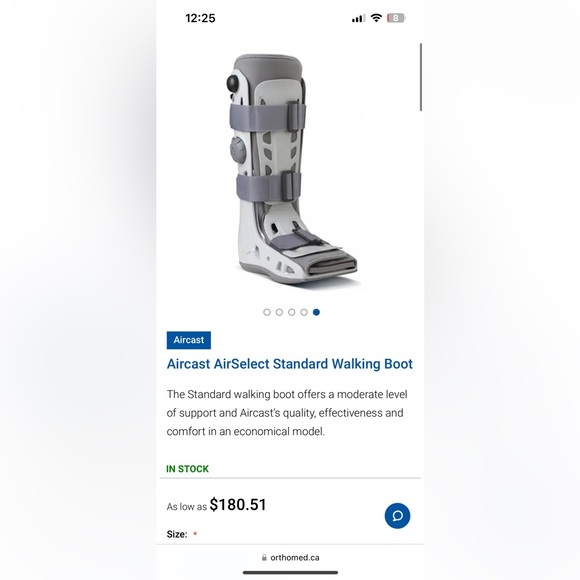 Aircast AirSelect Standard Walking Boot - Picture 1 of 2